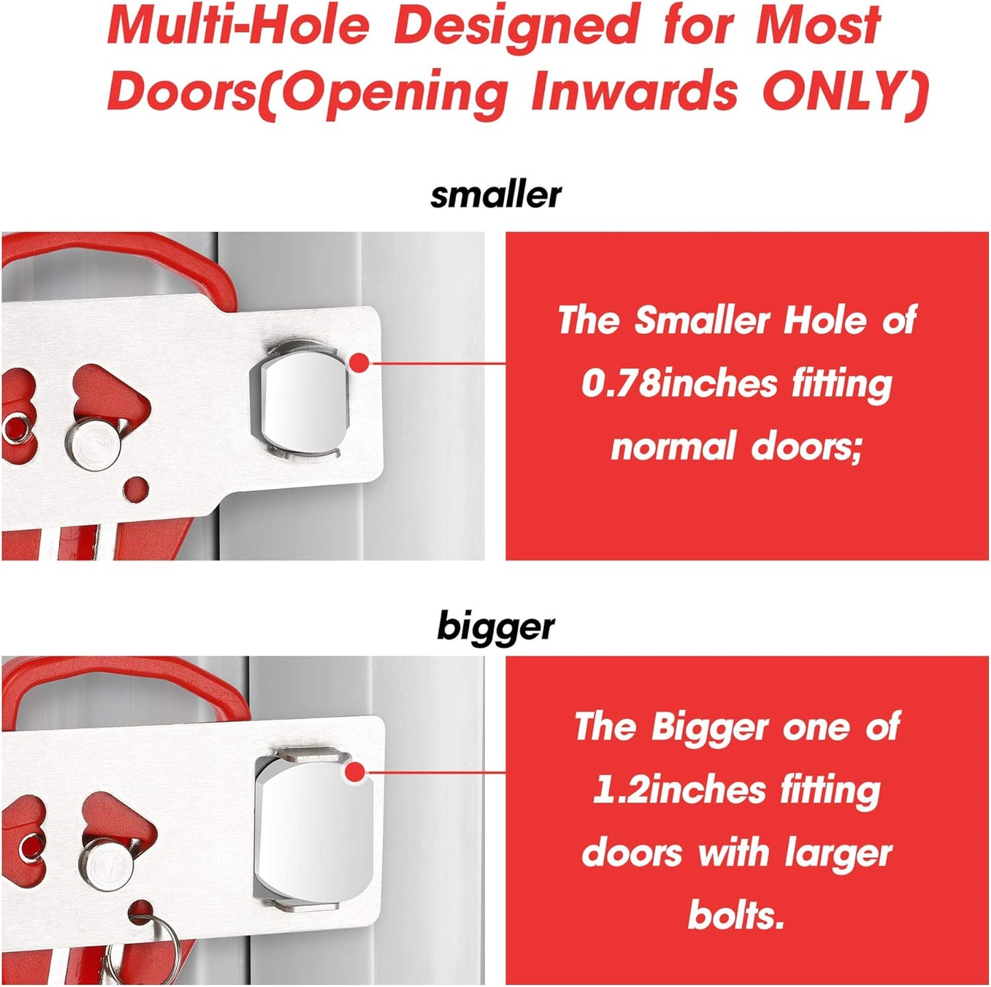 Portable Door Lock Home Security Door Locker